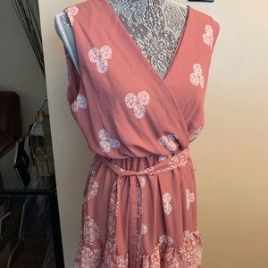 White Birch Faux Wrap Dress